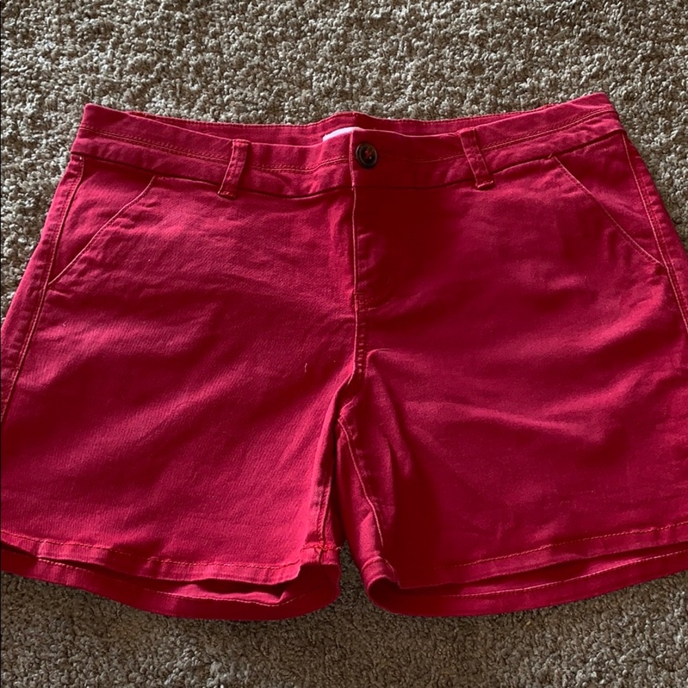 Maurices Red Cotton Shorts